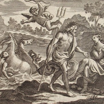 Pote greco-romano de Caineus e o Centauro